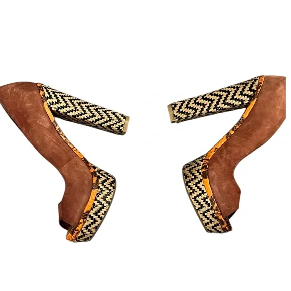 Schutz Cara Raffia High Heel - Picture 3 of 12